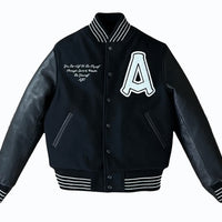 SPIRIT & WEALTH LETTERMAN JACKET