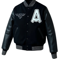 SPIRIT & WEALTH LETTERMAN JACKET