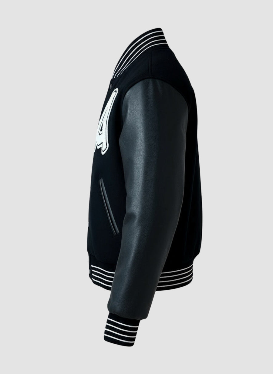 SPIRIT & WEALTH LETTERMAN JACKET