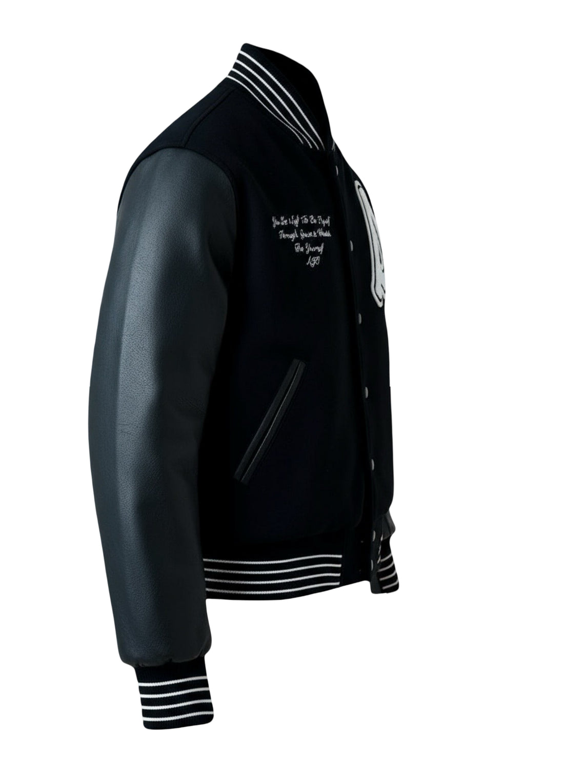 SPIRIT & WEALTH LETTERMAN JACKET