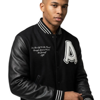 SPIRIT & WEALTH LETTERMAN JACKET